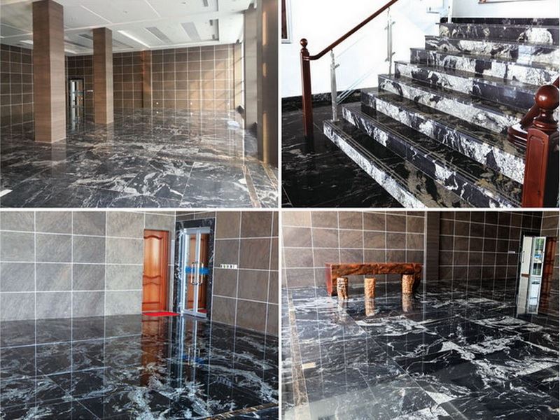 Nero Fantasy Black Granite floor