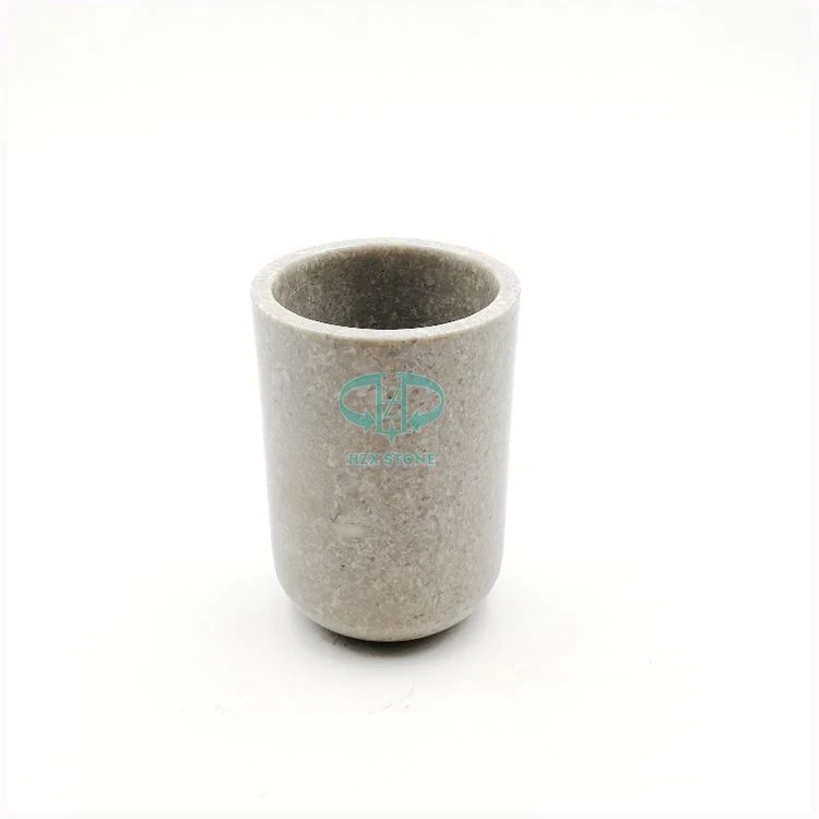 Grey Marble Candlestick Holders