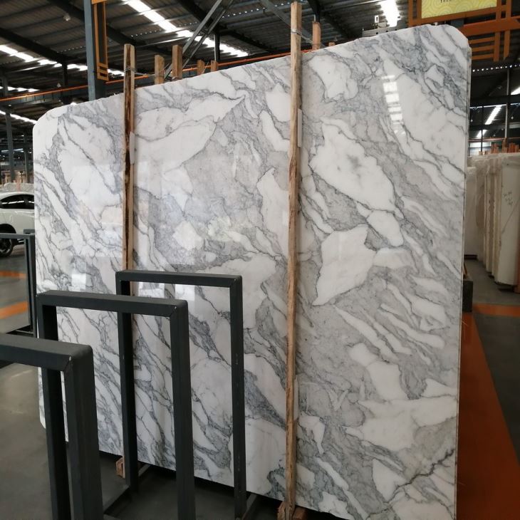 Arabescato marble floor tile