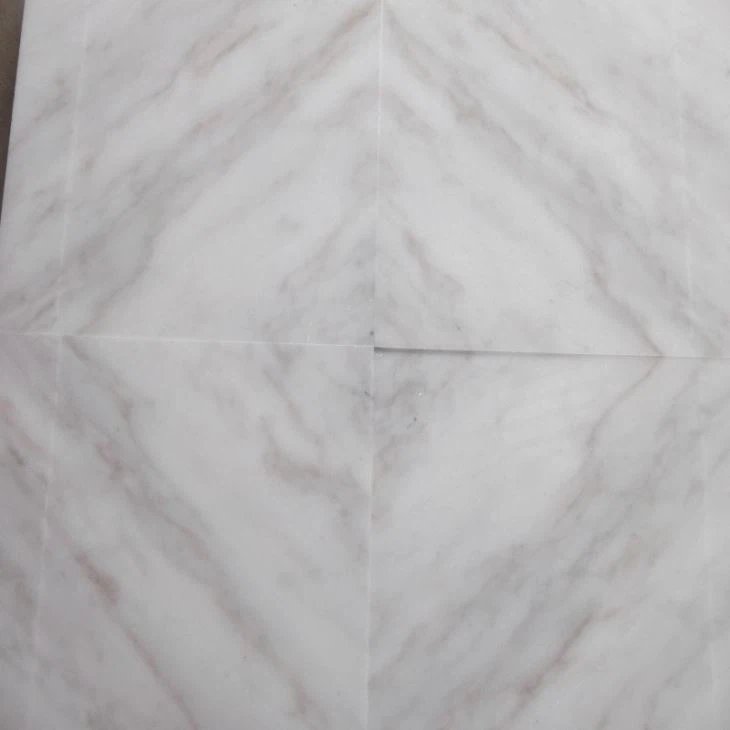 Cloud White Marble Bookmatch Tile