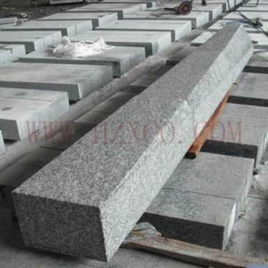 G603 Granite Curved Kerbstone Flamed