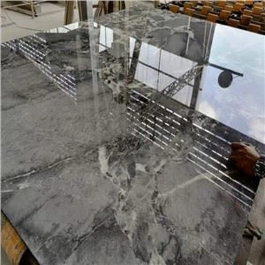 Polished Grey Marble rau Flooring Pobzeb