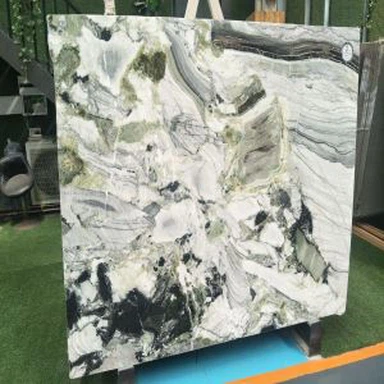 Dawb Kev Zoo Nkauj Marble Slab