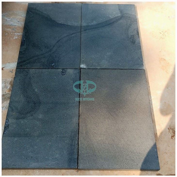 Black Basalt Stone Floor Tiles