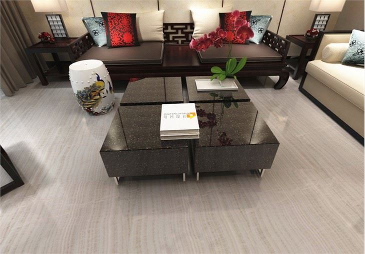 Iris White Jade marble - Calacatta Zebrino interior decoration