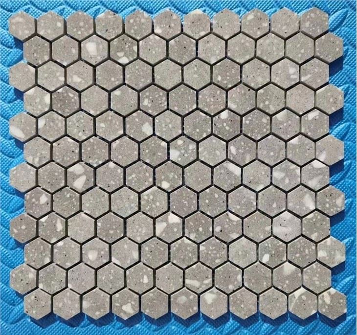 Mesh Mounted Terrazzo Mosaic Tile