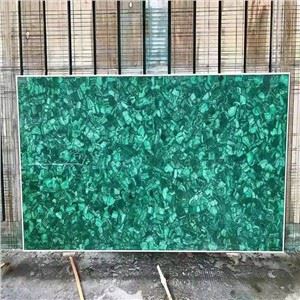 Ntsuab Agate Semiprecious Pob Zeb Slab