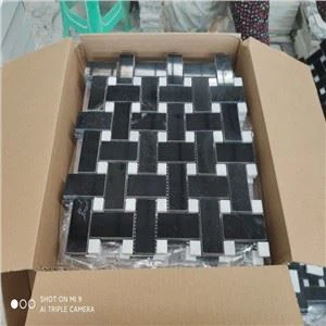 Nero Marquina Marble Mosais