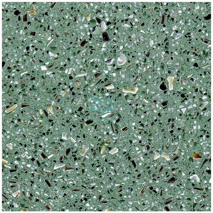 Concrete Green Terrazzo Stone