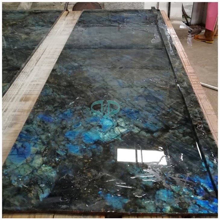 Labradorite Blue Granite Countertop Slab