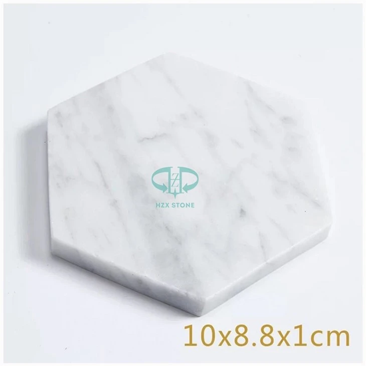 Carrara White Marble Coaster
